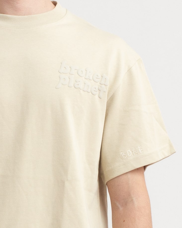 broken planet cream tee