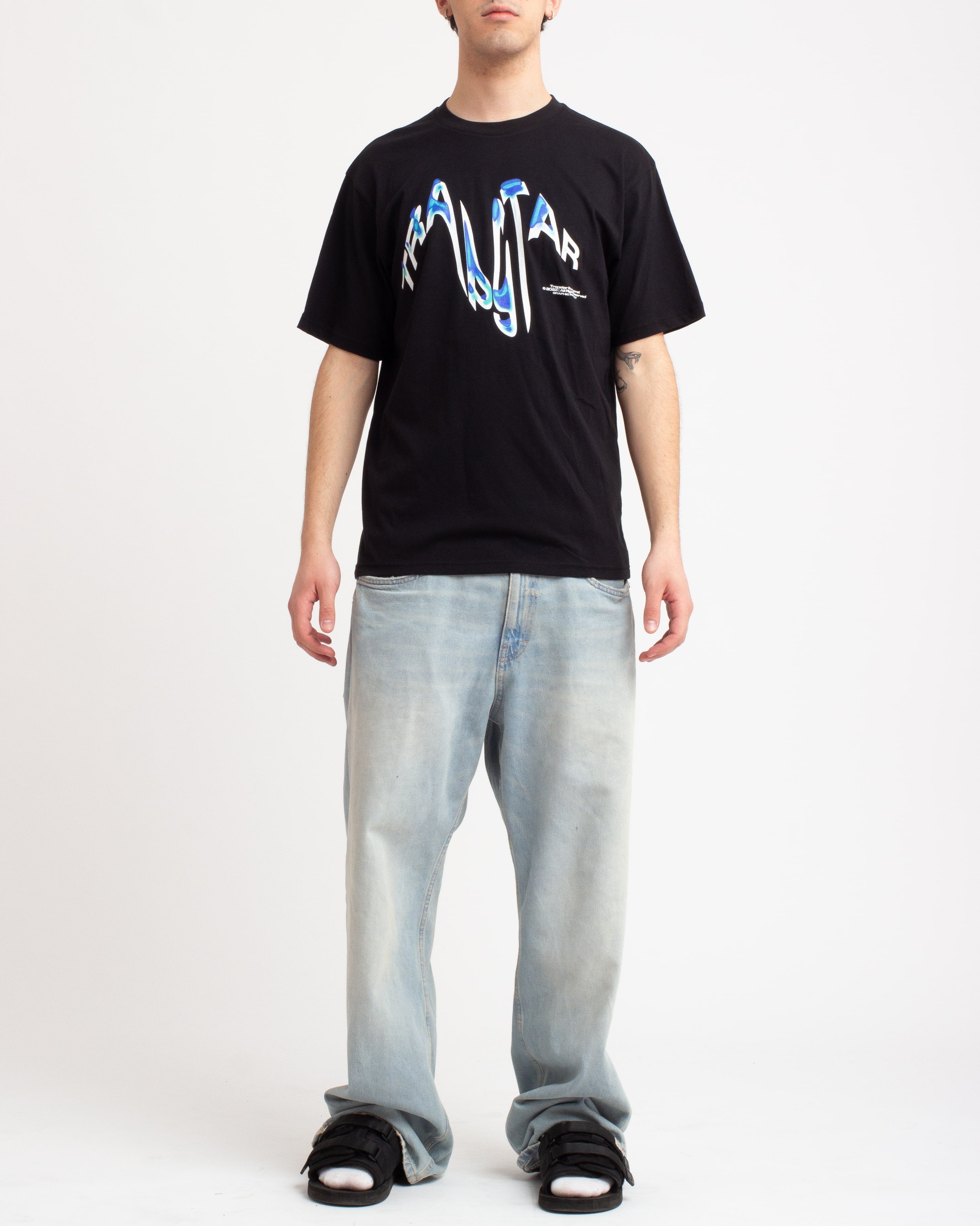 Distorsion Tee Blue