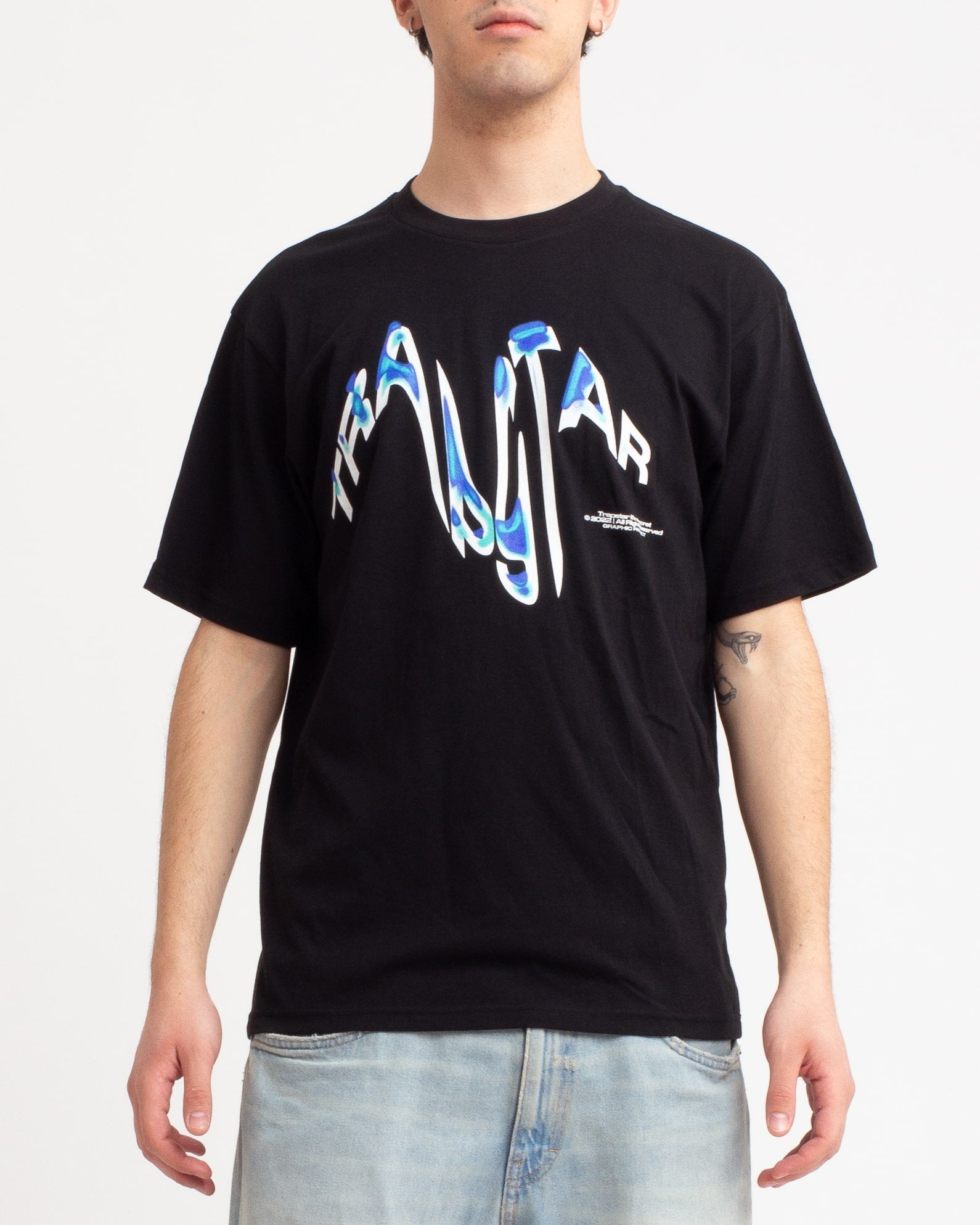 Distorsion Tee Blue