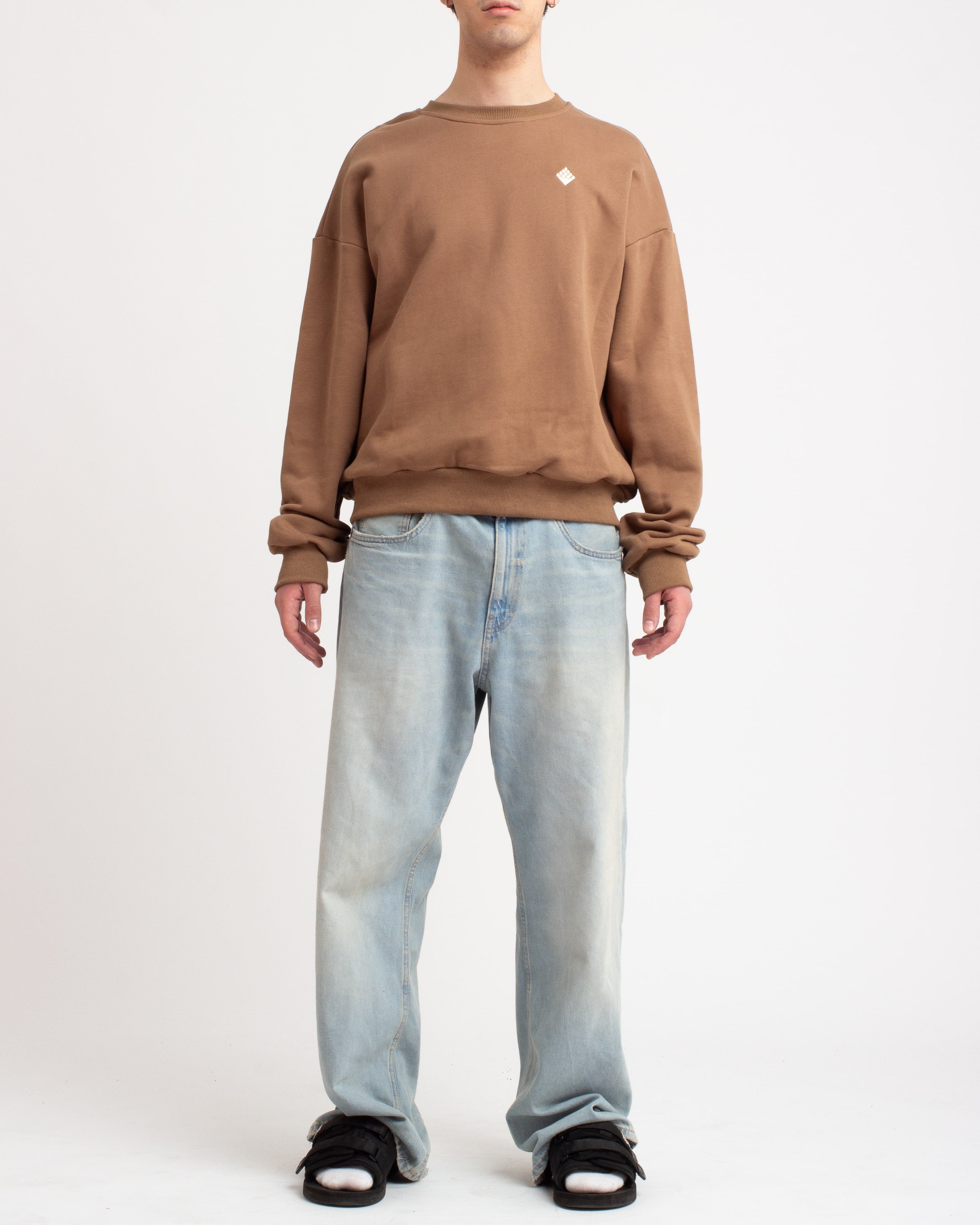 Brush Crewneck - Taupe