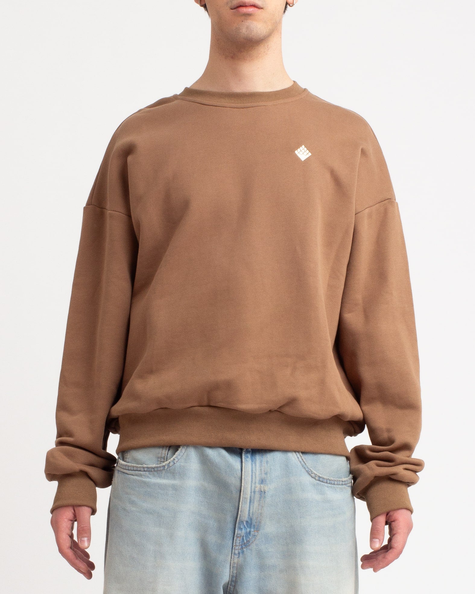 Brush Crewneck - Taupe