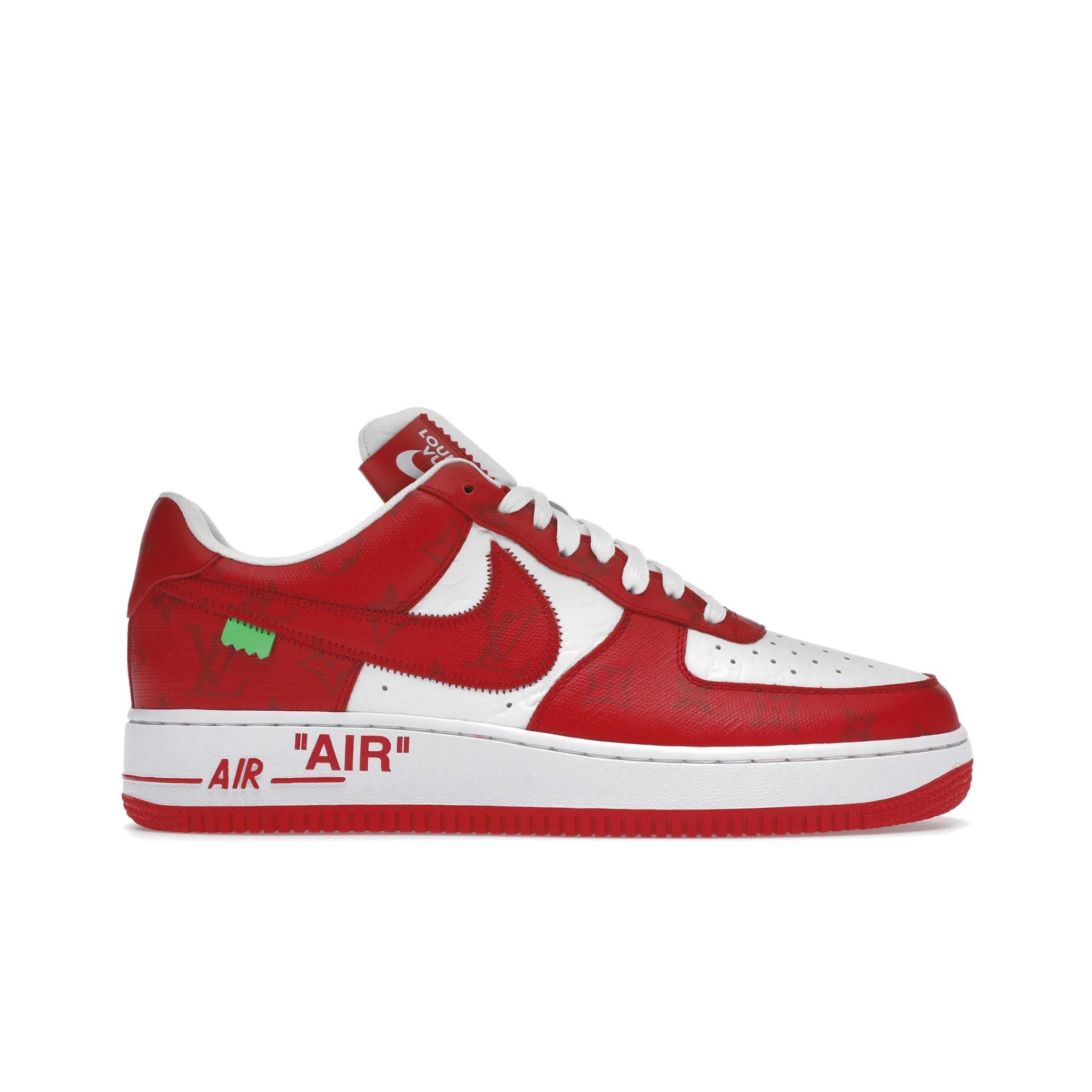 Louis Vuitton Nike Air Force 1 Low By Virgil Abloh White Red