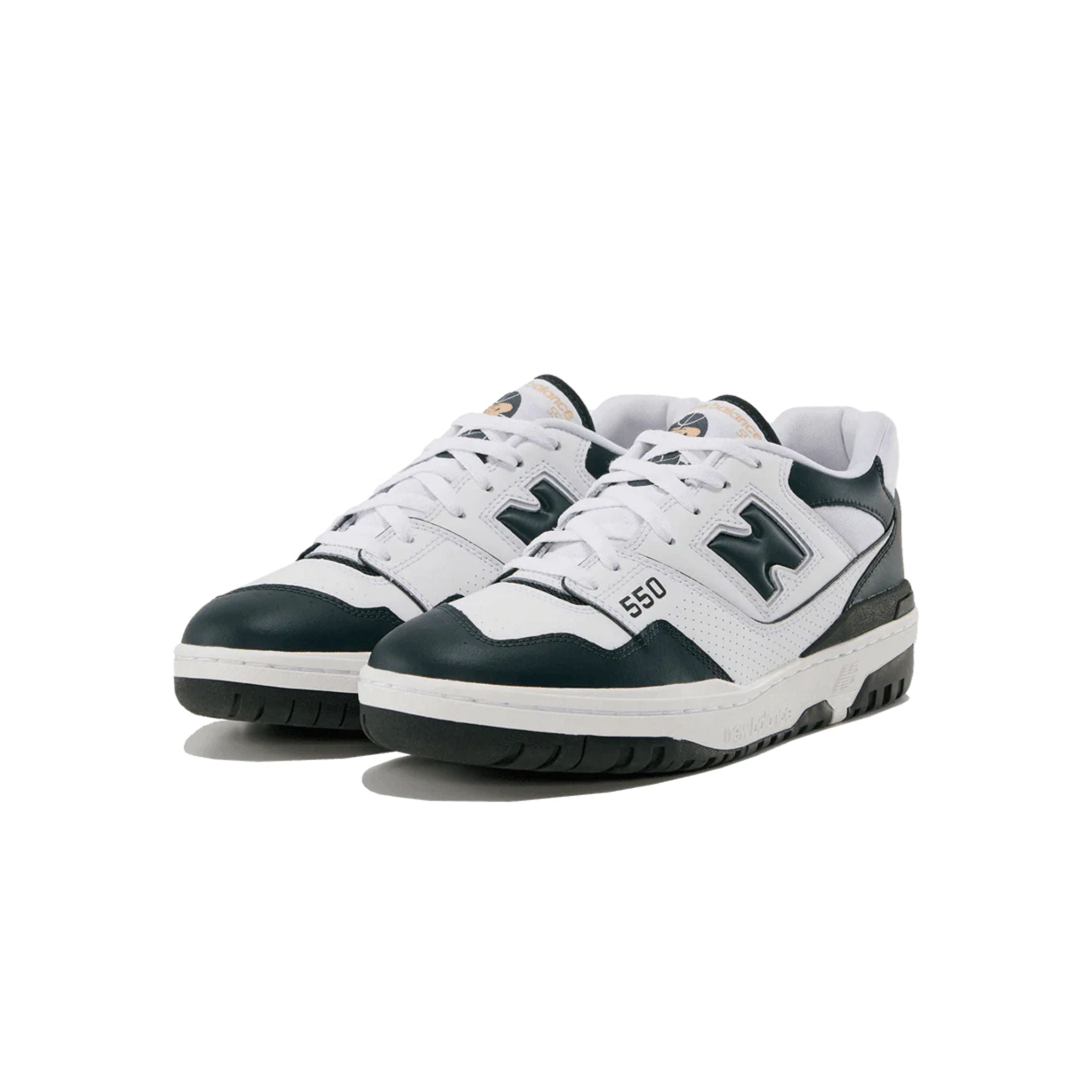 New Balance 550 White Dark Green