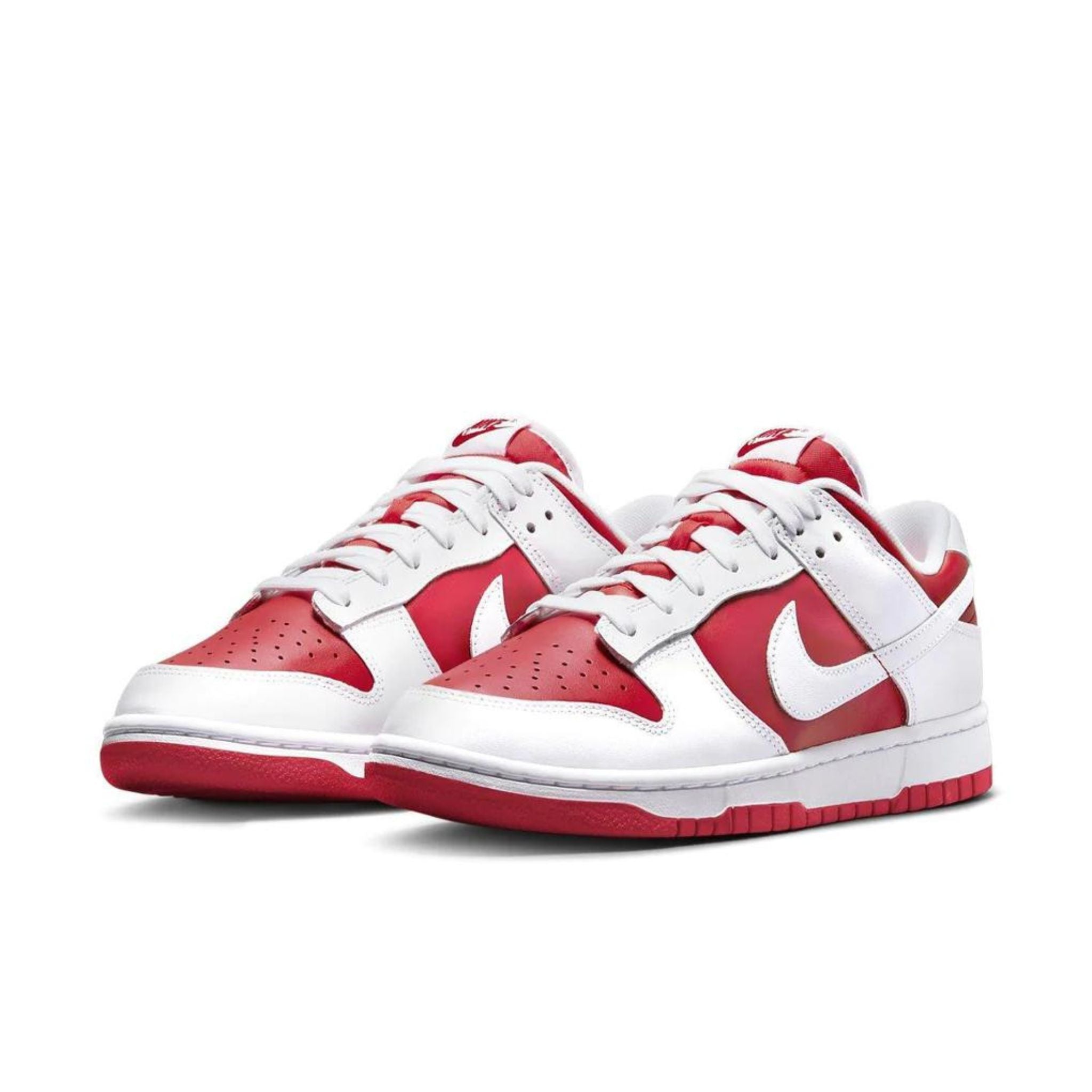 Nike Dunk Low White Championship Red