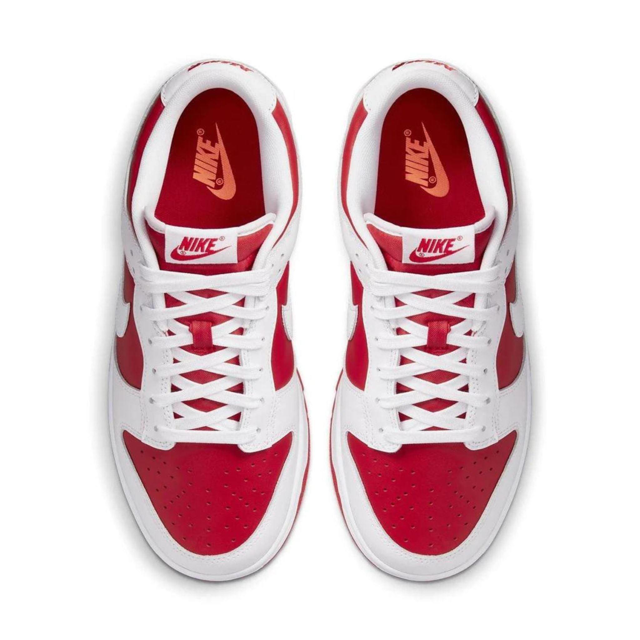 Nike Dunk Low White Championship Red